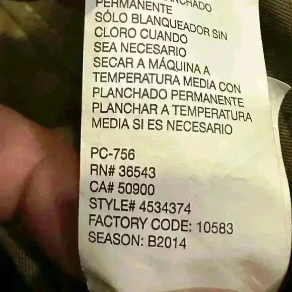 IZOD Pants Mens 36 Tan Straight Fit Leg Casual Size 36x30 Work Utility EUC - Picture 6 of 15